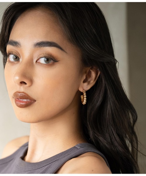 LATINA（ラティーナ）の「ラウンドデザインピアスSET（ピアス（両耳用）・レディース・ゴールド・FREE）」の9枚目の写真