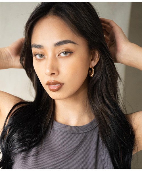 LATINA（ラティーナ）の「ラウンドデザインピアスSET（ピアス（両耳用）・レディース・ゴールド・FREE）」の10枚目の写真