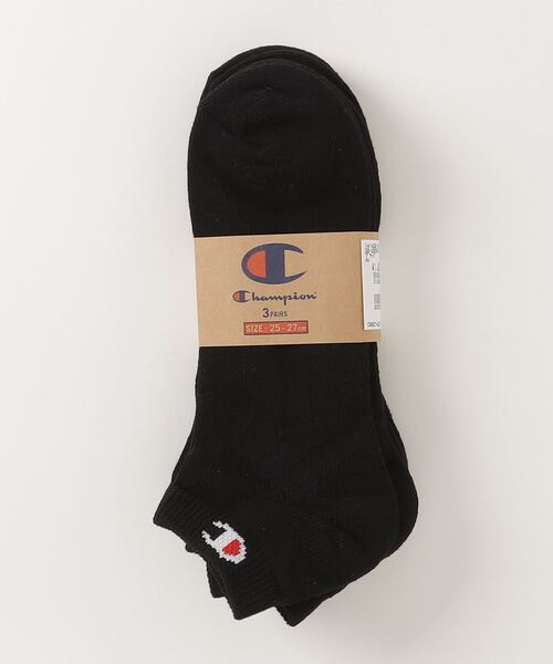 Champion(チャンピオン)の「【CHAMPION/チャンピオン】 ショートレングスソックス3P CMSCY402 ワンポイントロゴ 3足組(ソックス/靴下・メンズ・ネイビー/ホワイト/ブラック/グレー・LARGE/MEDIUM/SMALL)」の2枚目の写真