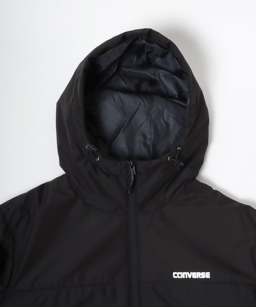 CONVERSE(コンバース)の「CONVERSE/コンバース 撥水 ラミネート 切替 エコダウン ナイロン中綿ジャケット フーディー マウンテンパーカー(ダウンジャケット/コート・メンズ・ライトグレー/ブラック/ベージュ/カーキ・LL/M/L)」の7枚目の写真