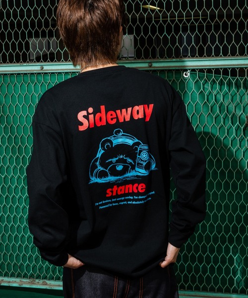 SIDEWAY STANCE（サイドウェイスタンス）の「【SIDEWAY STANCE】オリジナル グラフィック プリント ロンT（Tシャツ/カットソー・メンズ・ブラック/ブルー系/ホワイト/ブルー/ホワイト系/ブラック系/イエロー系/ホワイト系1/ブラック系1/パープル/グレー/ホワイト系3/ブラック系3/グレー系/ダークブルー/ホワイト系2/ブラック系2/グレー系1/ブルー系1/カーキ/パープル系/グレー系2/パープル系1/グレー系その他/パープル系その他/グレー系4/ブラック系4/カーキ系4/ホワイト系4/カーキ系5/ホワイト系5/ブラック系5/グレー系5/ブラック系6/ブラック系7/ブラック系8/ホワイト系6/ホワイト系7/ホワイト系8/ブラック系9/ホワイト系9/ブラック系その他3/グレー系その他3/ホワイト系その他3/ブラック系その他/ホワイト系その他2/ブラック系その他2/グリーン系その他/グレー系その他2/ホワイト系その他・LARGE/X-LARGE/MEDIUM/SMALL）」の18枚目の写真