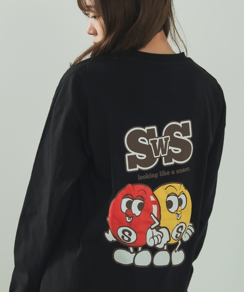 SIDEWAY STANCE（サイドウェイスタンス）の「【SIDEWAY STANCE】オリジナル グラフィック プリント ロンT（Tシャツ/カットソー・メンズ・ブラック/ブルー系/ホワイト/ブルー/ホワイト系/ブラック系/イエロー系/ホワイト系1/ブラック系1/パープル/グレー/ホワイト系3/ブラック系3/グレー系/ダークブルー/ホワイト系2/ブラック系2/グレー系1/ブルー系1/カーキ/パープル系/グレー系2/パープル系1/グレー系その他/パープル系その他/グレー系4/ブラック系4/カーキ系4/ホワイト系4/カーキ系5/ホワイト系5/ブラック系5/グレー系5/ブラック系6/ブラック系7/ブラック系8/ホワイト系6/ホワイト系7/ホワイト系8/ブラック系9/ホワイト系9/ブラック系その他3/グレー系その他3/ホワイト系その他3/ブラック系その他/ホワイト系その他2/ブラック系その他2/グリーン系その他/グレー系その他2/ホワイト系その他・LARGE/X-LARGE/MEDIUM/SMALL）」の15枚目の写真