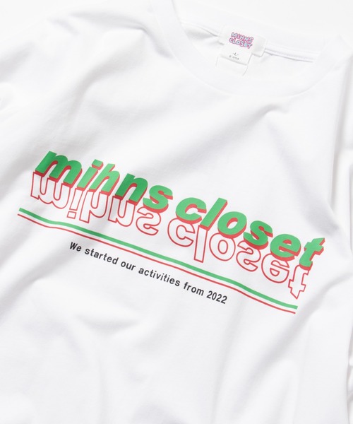 mihns closet（ミンズクローゼット）の「【mihns closet/ミンズクローゼット】カラーロゴ ロングスリーブTシャツ（Tシャツ/カットソー・メンズ・オフホワイト/ブラック/ライトグレー・L/XL/M）」の16枚目の写真