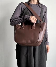 favori | EM:Favoriメッシュポーチ付き合皮トート(トートバッグ)