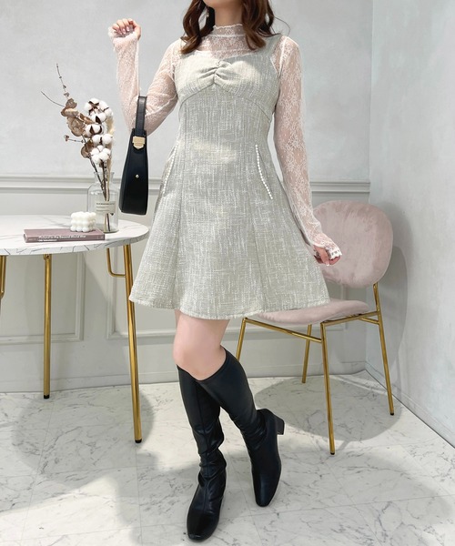 apres jour ツイードショートジャケット ミニワンピースセット セット