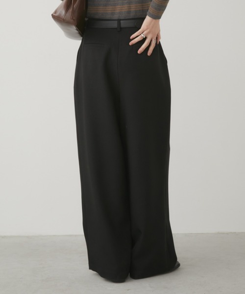 S,M,Lサイズ展開】ツータックルーズスラックスパンツ/オールシーズン