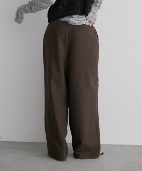 S,M,Lサイズ展開】ツータックルーズスラックスパンツ/オールシーズン