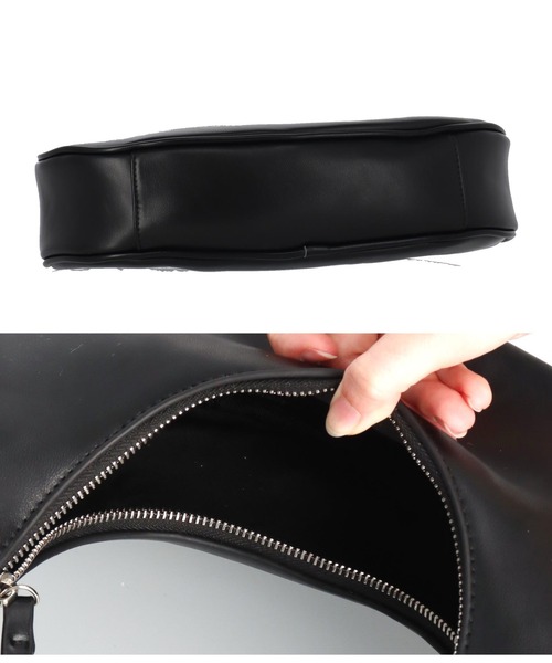 Settimissimo（セッティミッシモ）の「ハーフムーンショルダーバッグ（ショルダーバッグ・レディース・ブラック/シルバー・FREE）」の17枚目の写真