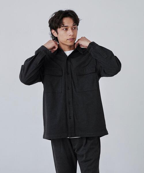 coen(コーエン)の「極楽フラノCPOシャツ(シャツ/ブラウス・メンズ・ブラウン/ダークグレー・S/L/XL/M)」の3枚目の写真