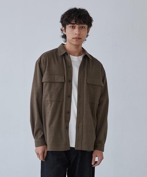 coen(コーエン)の「極楽フラノCPOシャツ(シャツ/ブラウス・メンズ・ブラウン/ダークグレー・S/L/XL/M)」の8枚目の写真