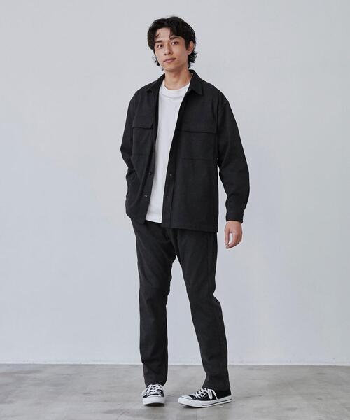 coen(コーエン)の「極楽フラノCPOシャツ(シャツ/ブラウス・メンズ・ブラウン/ダークグレー・S/L/XL/M)」の9枚目の写真