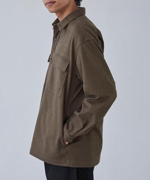 coen(コーエン)の「極楽フラノCPOシャツ(シャツ/ブラウス・メンズ・ブラウン/ダークグレー・S/L/XL/M)」の22枚目の写真