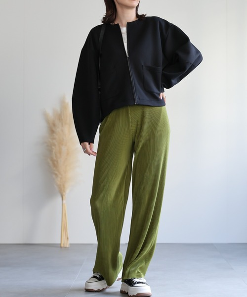 leetaeng84nanamica フロントジップカーディガン セール】接触冷感 フロントZIPニットカーディガン（カーディガン