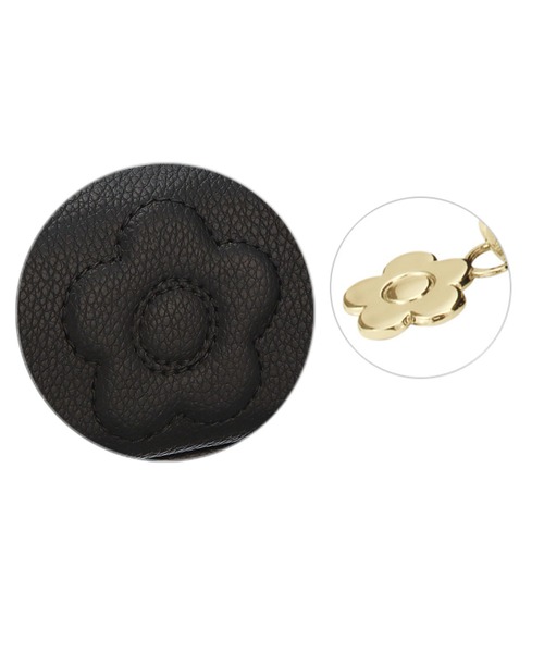 MARY QUANT（マリークワント）の「シュリンクデイジーエンボス スクエアペンケース（ステーショナリー・レディース・ブラック/アイボリー・FREE）」の4枚目の写真