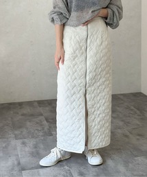 Per sist ence/パーシエンス ハートキルトWジップタイトスカート