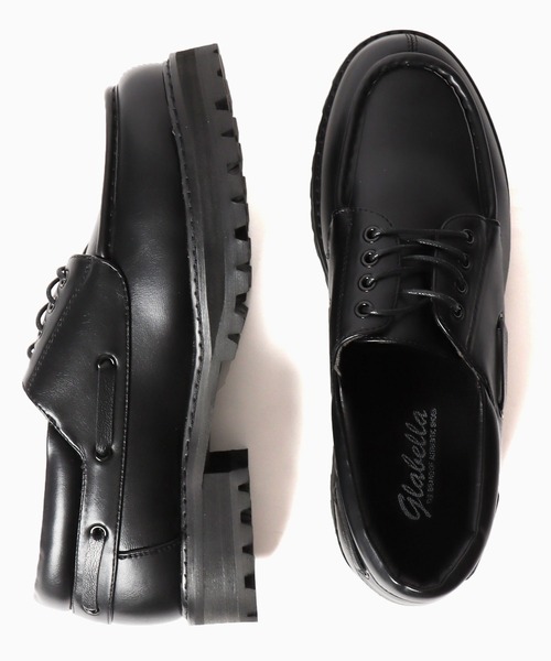 glabella（グラベラ）の「glabella/グラベラ 厚底タンクソール デッキシューズ（モカシン/デッキシューズ・メンズ・ブラック・L/S/M）」の13枚目の写真