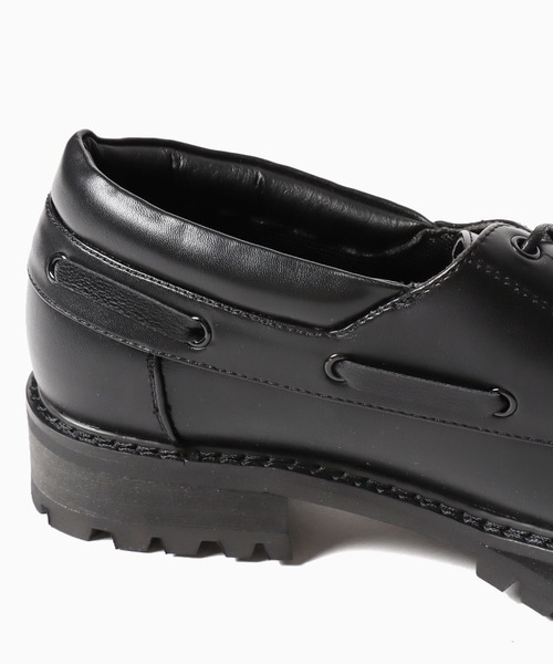 glabella（グラベラ）の「glabella/グラベラ 厚底タンクソール デッキシューズ（モカシン/デッキシューズ・メンズ・ブラック・L/S/M）」の8枚目の写真