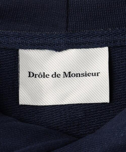 Drole De Monsieur(ドロール ド ムッシュ)の「<DROLE DE MONSIEUR> スローガン フーディー(パーカー・メンズ・ネイビー・M/L)」の11枚目の写真