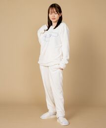 yuko⭐kashwére フリースルームウェア XS ホワイト カシウェア 【kashwere】SWP01 Adult pullover Hoodies パーカー