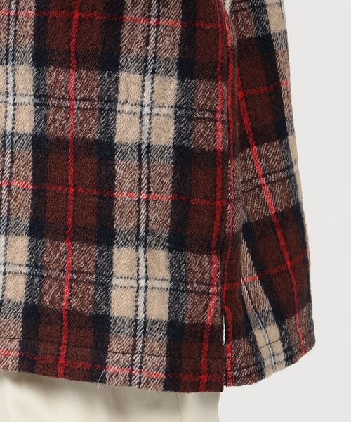 TOMORROWLAND (トゥモローランド)の「ボイルドウール シャツジャケット(ブルゾン・メンズ・ブラック/ブラウン系その他/レッド系その他・S/L/M)」の12枚目の写真