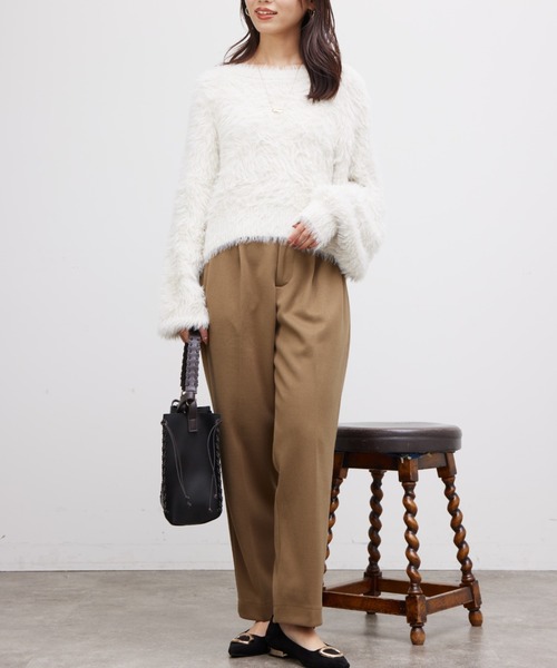 Chez toi(シェトワ)の「袖ボリュームシャギープルオーバー(ニット/セーター・レディース・オフホワイト/ブルー/ブラック・FREE)」の14枚目の写真