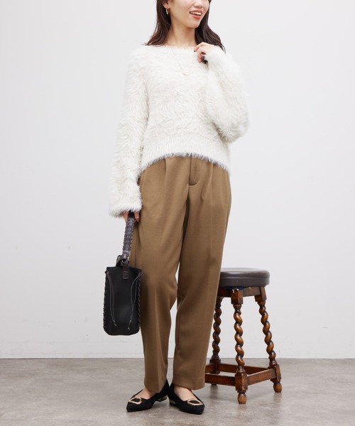 Chez toi(シェトワ)の「袖ボリュームシャギープルオーバー(ニット/セーター・レディース・オフホワイト/ブルー/ブラック・FREE)」の15枚目の写真