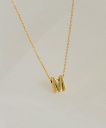 iso(C\)̃VvCjVlbNXyXeXz-simple initial necklace/stainless-(lbNX)