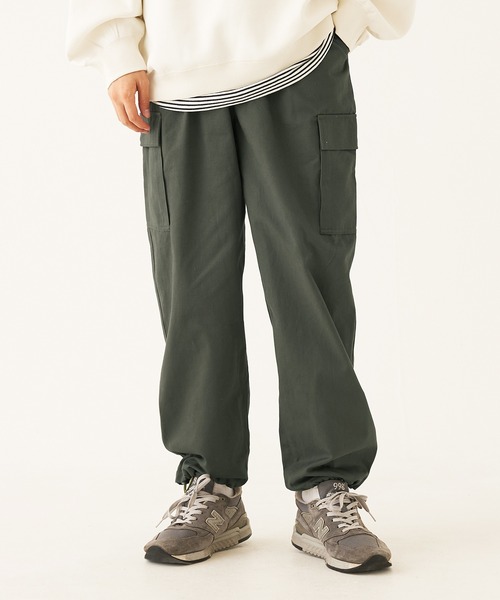 coca(coca)(コカ)の「メンズ ピーチツイルカーゴパンツ(カーゴパンツ・メンズ・ライトベージュ/カーキ・M/L/XL)」の2枚目の写真