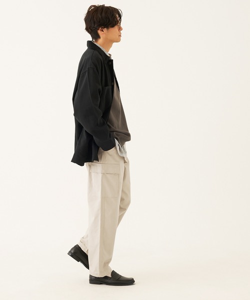 coca(coca)(コカ)の「メンズ ピーチツイルカーゴパンツ(カーゴパンツ・メンズ・ライトベージュ/カーキ・M/L/XL)」の8枚目の写真