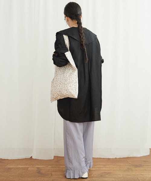 fig London フィグロンドン Hannah gown coat パープル fig London フィグロンドン Hannah gown coat パープル