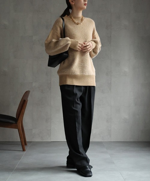 セール】ミンク風フェザーニットTOPS/トップス（ニット/セーター