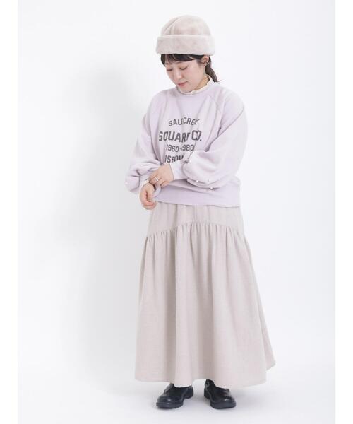 Samansa Mos2(サマンサ モスモス)の「パール付ロゴスウェット(Tシャツ/カットソー・レディース・ネイビー/オフホワイト/モカ/ピンク・F)」の7枚目の写真