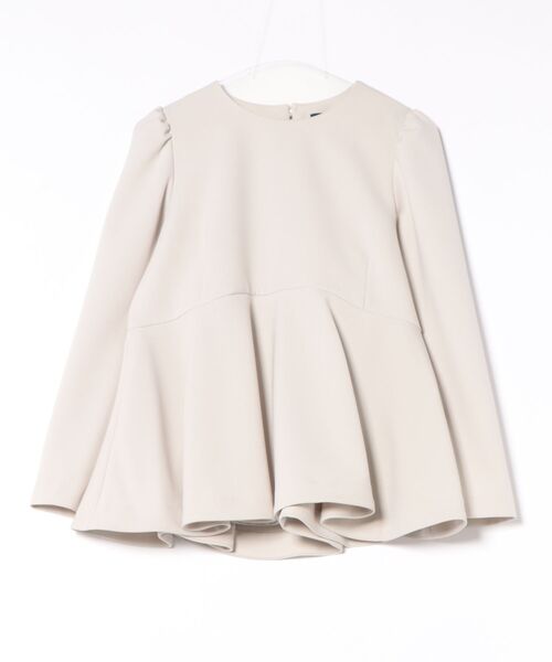 Sono(ソーノ)の「【SONO NAVY】【MUMMUMダブルクロス】レディフレアノーブリーブラウス(シャツ/ブラウス・レディース・ブラック/ネイビー/ベージュ/ベージュ系その他・1/2)」の4枚目の写真