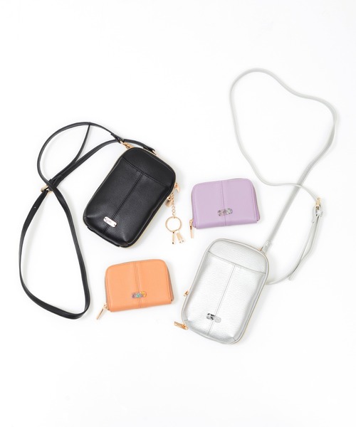 ACCOMMODE（アコモデ）の「アソートプレート　ウォレットショルダーバッグ（ショルダーバッグ・レディース・シルバー/ブラック/オレンジ/ラベンダー・FREE）」の22枚目の写真