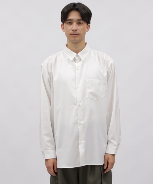 LAKOLE（ラコレ）の「ソフトTRレギュラーシャツ / 992211（シャツ/ブラウス・メンズ・サンドグレー/ブラック/ホワイト/グレー/グリーン・LARGE/MEDIUM）」の10枚目の写真