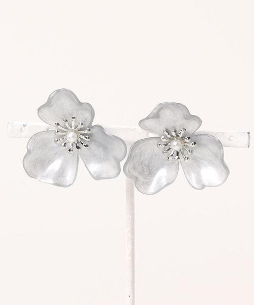tone(トーン)の「【piiiii.accessory】マーブルピアス(MA)(ピアス(両耳用)・レディース・ブラウン系その他/ピンク系その他/ブルー系その他/グリーン系その他/ホワイト系その他/ホワイト系2/グリーン/ブルー・FREE)」の7枚目の写真