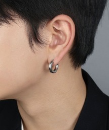 ブラス チャンキーフープピアス