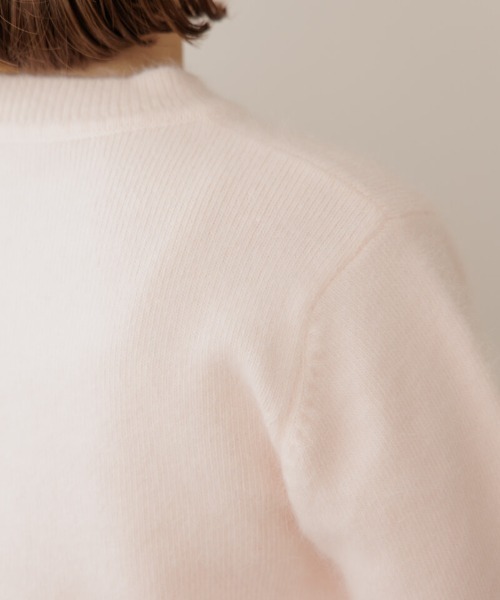 flower（フラワー）の「ハピネスアンゴラニット（ニット/セーター・レディース・ピンク/グレー・FREE）」の7枚目の写真