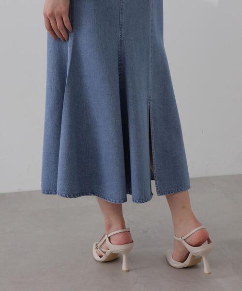 PROPORTION BODY DRESSING（プロポーションボディドレッシング）の「バッククロスデニムジャンスカ / 1214140200（ワンピース・レディース・グレー/ブルー・SMALL/MEDIUM/X-SMALL）」の18枚目の写真