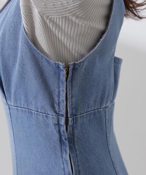 PROPORTION BODY DRESSING（プロポーションボディドレッシング）の「バッククロスデニムジャンスカ / 1214140200（ワンピース・レディース・グレー/ブルー・SMALL/MEDIUM/X-SMALL）」の19枚目の写真