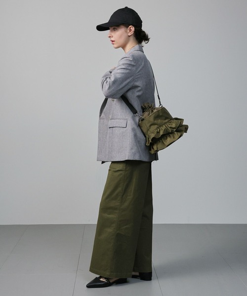 saloon（サルーン）の「SALOON(サルーン)/ブラッシュドベイカーパンツ【手洗い可】（その他パンツ・レディース・ブラック/モカ/カーキ・MEDIUM/SMALL）」の20枚目の写真