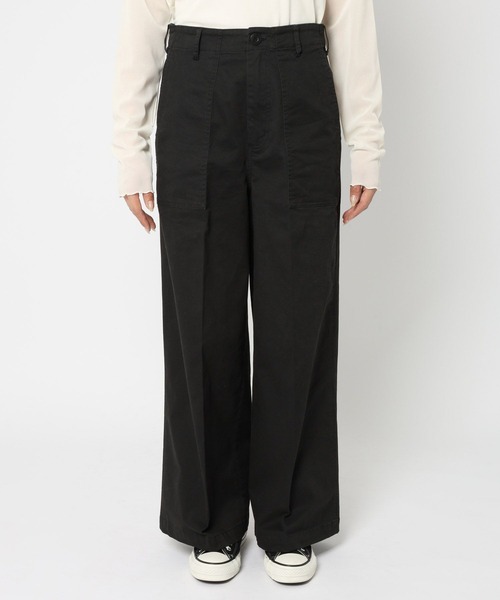 saloon（サルーン）の「SALOON(サルーン)/ブラッシュドベイカーパンツ【手洗い可】（その他パンツ・レディース・ブラック/モカ/カーキ・MEDIUM/SMALL）」の10枚目の写真