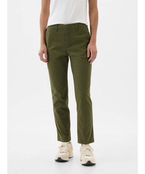 GAP（ギャップ）の「ミッドライズ ダウンタウン カーキパンツ（チノパンツ・レディース・ネイビー/ベージュ/ブラック/カーキ・00/0/2/4/6/8/000/10）」の21枚目の写真
