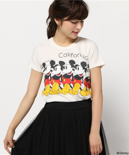Ray BEAMS（レイビームス）の「JACKSON MATISSE / ”ミッキーマウス” T（Tシャツ/カットソー・レディース・ホワイト/グレー・ONE SIZE）」の2枚目の写真