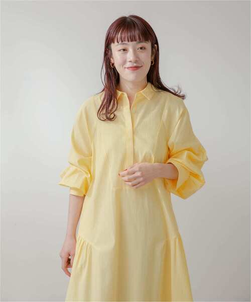 F by ROSSO（エフバイロッソ）の「F by ROSSO　カラーストライプシャツワンピース（シャツワンピース・レディース・ピンク/イエロー/ミント・36/38）」の13枚目の写真