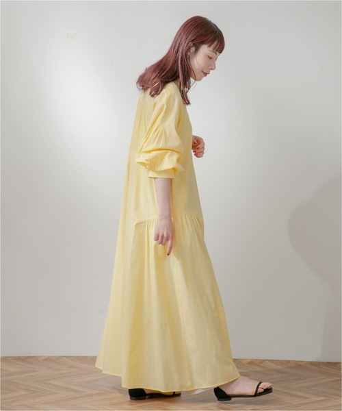 F by ROSSO（エフバイロッソ）の「F by ROSSO　カラーストライプシャツワンピース（シャツワンピース・レディース・ピンク/イエロー/ミント・36/38）」の17枚目の写真