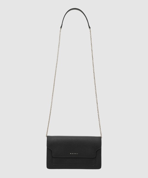 MARNI(マルニ)の「TRUNK / チェーン付きロングウォレット(ウォレットチェーン・レディース・ブラック/オリーブ・ONE SIZE)」の2枚目の写真