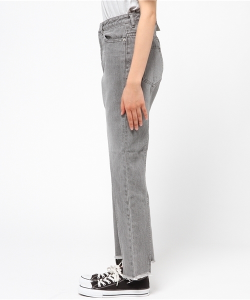 goocy（グースィー）の「センター切替デニム（デニムパンツ・レディース・グレー・1/0）」の3枚目の写真