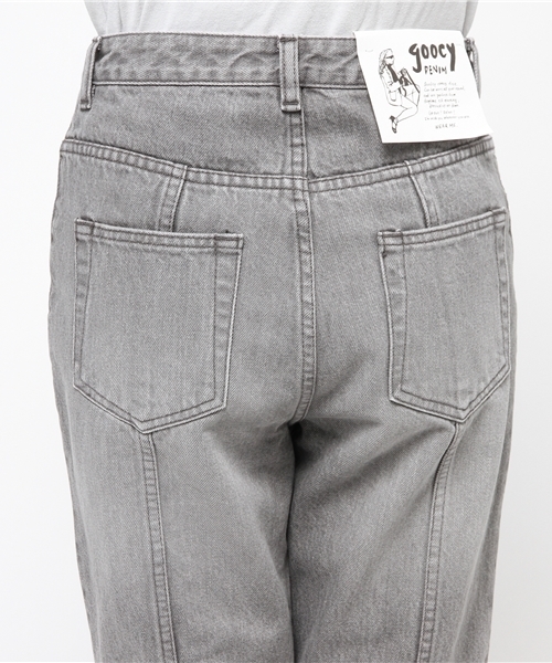 goocy（グースィー）の「センター切替デニム（デニムパンツ・レディース・グレー・1/0）」の6枚目の写真
