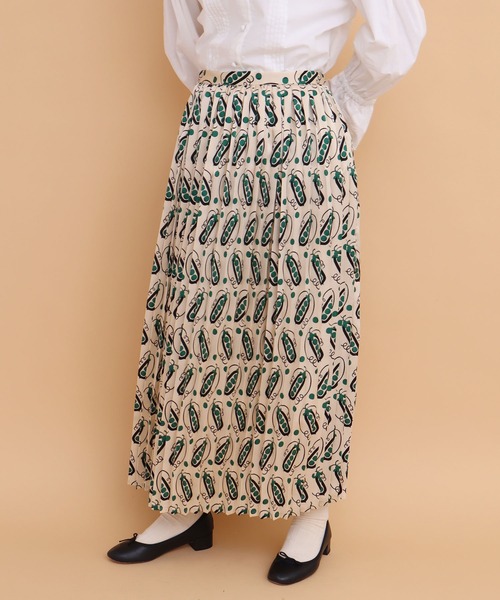 peu pres（プープレ）の「●スナップエンドウpr プリーツスカート（スカート・レディース・グリーン/イエロー・FREE）」の14枚目の写真